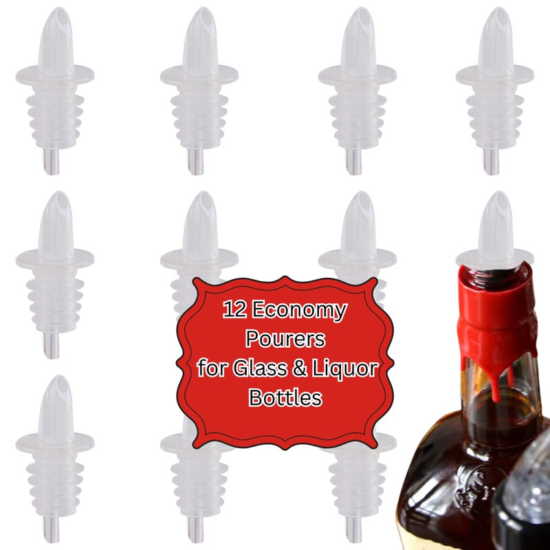 TableCraft 35C Cash & Carry Free Flow Pourer, Economy, Hand wash only, Plastic, Clear, BPA Free (Priced per Each, Packed 12 pourers per polybag) - Image 1